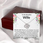 To My Beautiful Wife - My Other Half - Love Knot Necklace - Celeste Jewel