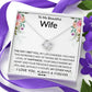To My Beautiful Wife - My Other Half - Love Knot Necklace - Celeste Jewel