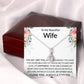 To My Beautiful Wife - My Other Half - Sparkling Radiance Necklace - Celeste Jewel