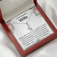To My Beautiful Wife - My Other Half - Sparkling Radiance Necklace - Celeste Jewel