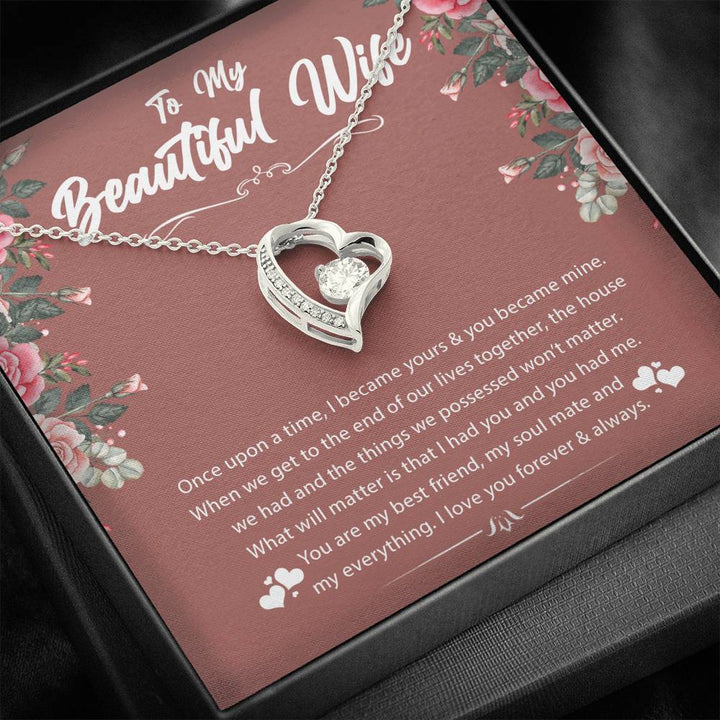 To My Beautiful Wife Love Necklace, Wife Mother's Day Gift from Husban –  HolidayShoppingFinds