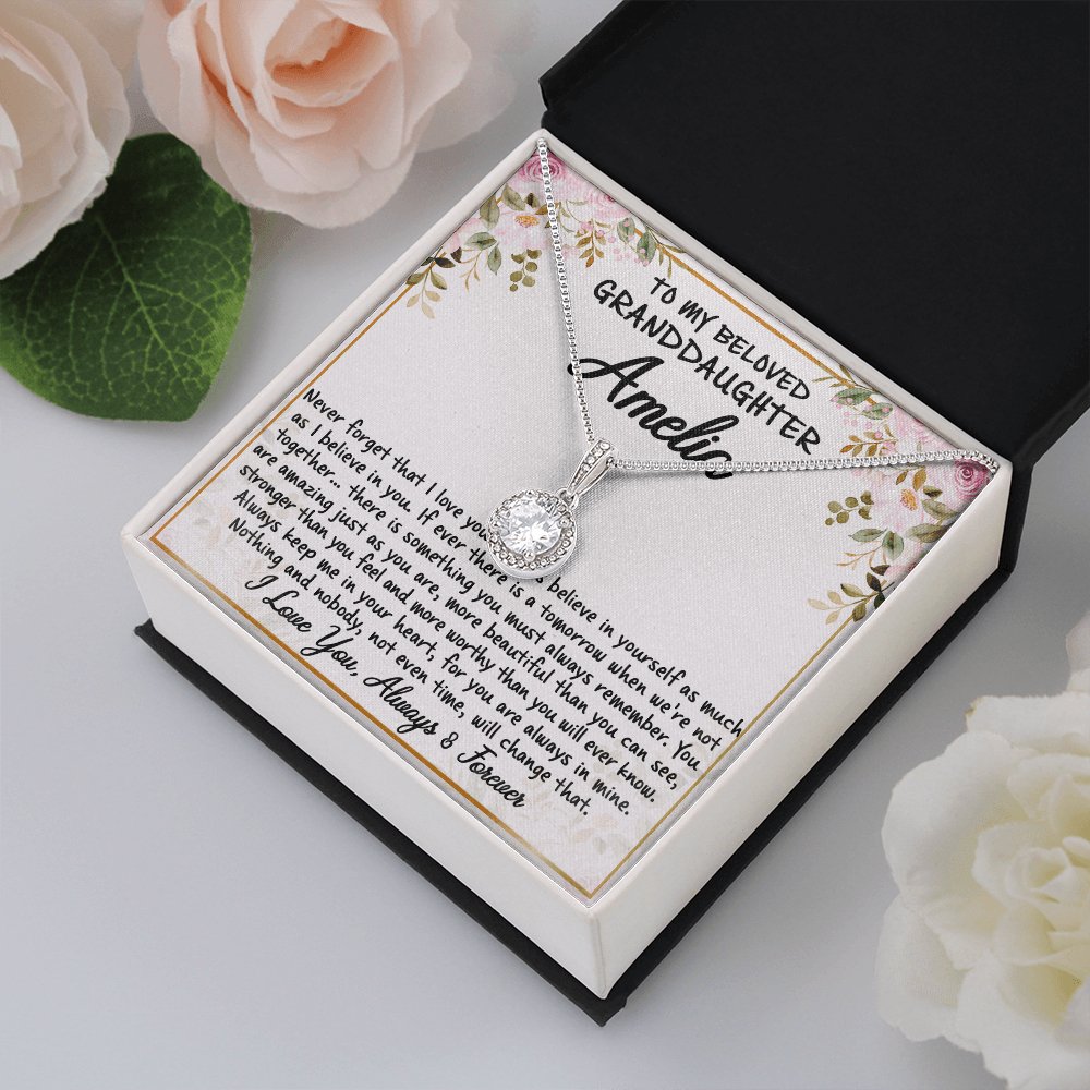 To My Beloved Granddaughter - Never Forget - Eternal Hope Necklace - Celeste Jewel