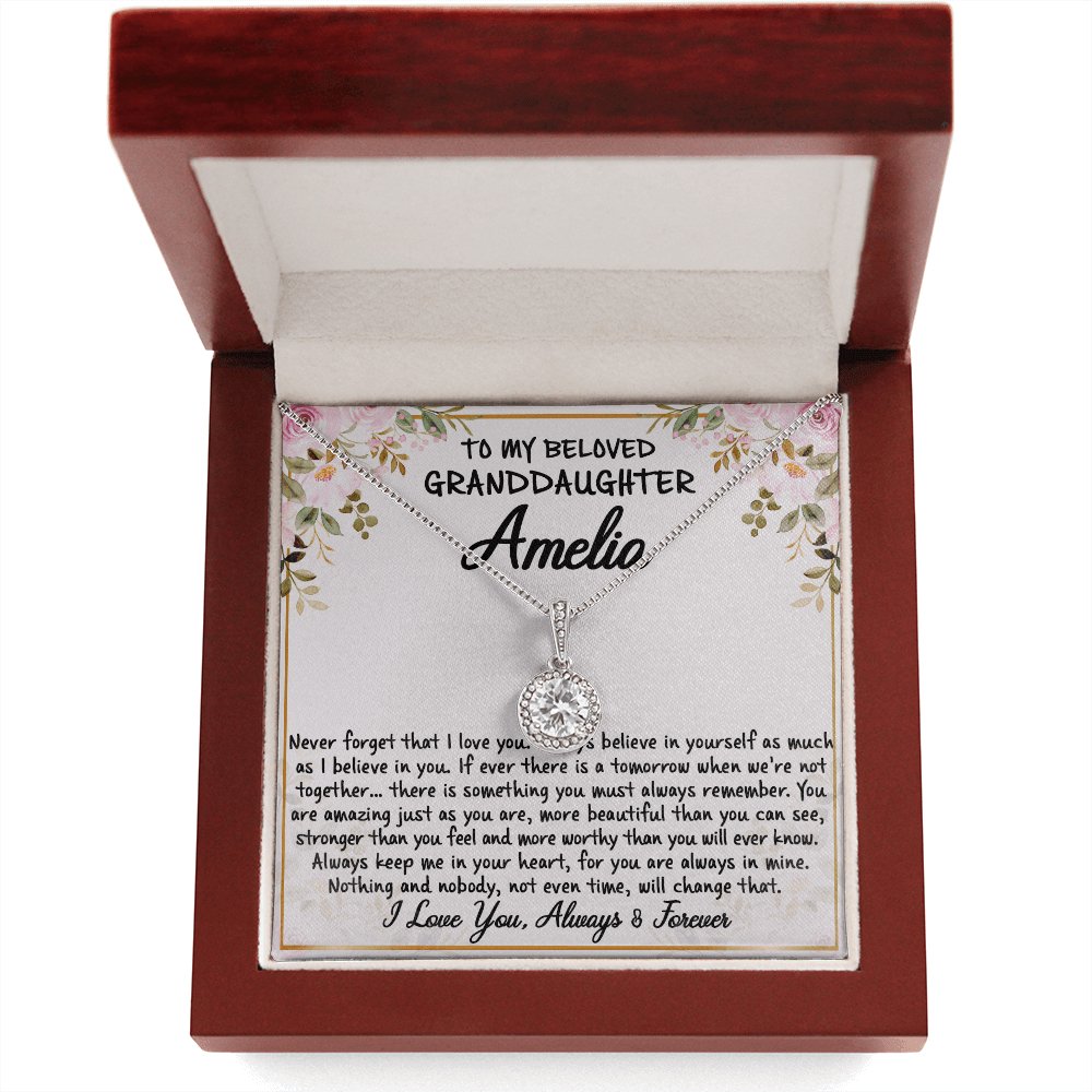 To My Beloved Granddaughter - Never Forget - Eternal Hope Necklace - Celeste Jewel