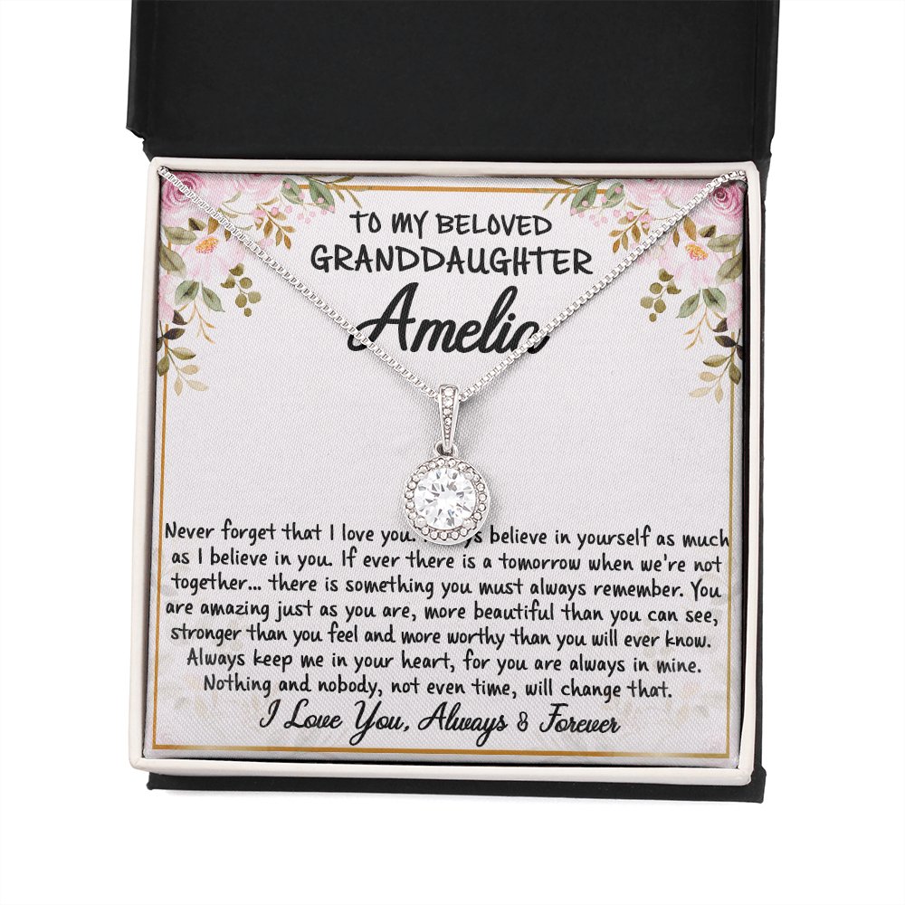 To My Beloved Granddaughter - Never Forget - Eternal Hope Necklace - Celeste Jewel