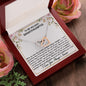 To My Beloved Granddaughter - Straighten Your Crown - Interlocking Hearts Necklace - Celeste Jewel