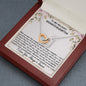 To My Beloved Granddaughter - Straighten Your Crown - Interlocking Hearts Necklace - Celeste Jewel