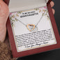 To My Beloved Granddaughter - Straighten Your Crown - Interlocking Hearts Necklace - Celeste Jewel