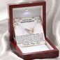 To My Beloved Granddaughter - Straighten Your Crown - Interlocking Hearts Necklace - Celeste Jewel