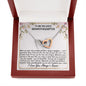 To My Beloved Granddaughter - Straighten Your Crown - Interlocking Hearts Necklace - Celeste Jewel