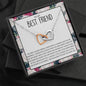 To My Best Friend - Because Of You - Interlocking Hearts Necklace - Celeste Jewel