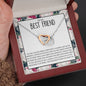 To My Best Friend - Because Of You - Interlocking Hearts Necklace - Celeste Jewel