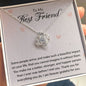 To My Best Friend - Forever Grateful - Love Knot Necklace - Celeste Jewel