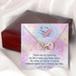 To My Best Friend - Friends Like You - Interlocking Hearts Necklace - Celeste Jewel