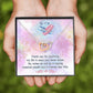 To My Best Friend - Friends Like You - Interlocking Hearts Necklace - Celeste Jewel