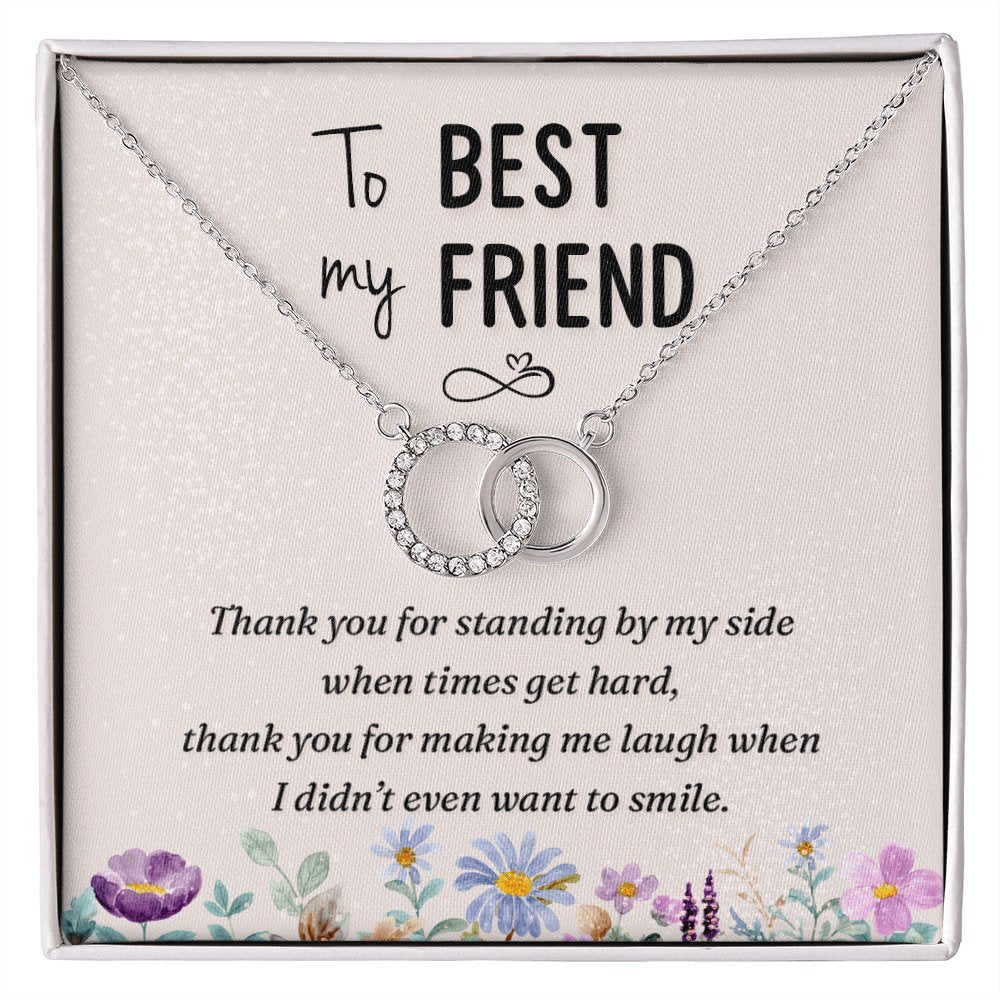 To My Best Friend - Thank You - Perfect Pair Necklace - Celeste Jewel