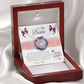 To My Bestie - Merry Christmas - CARD - Love Knot Necklace - Celeste Jewel