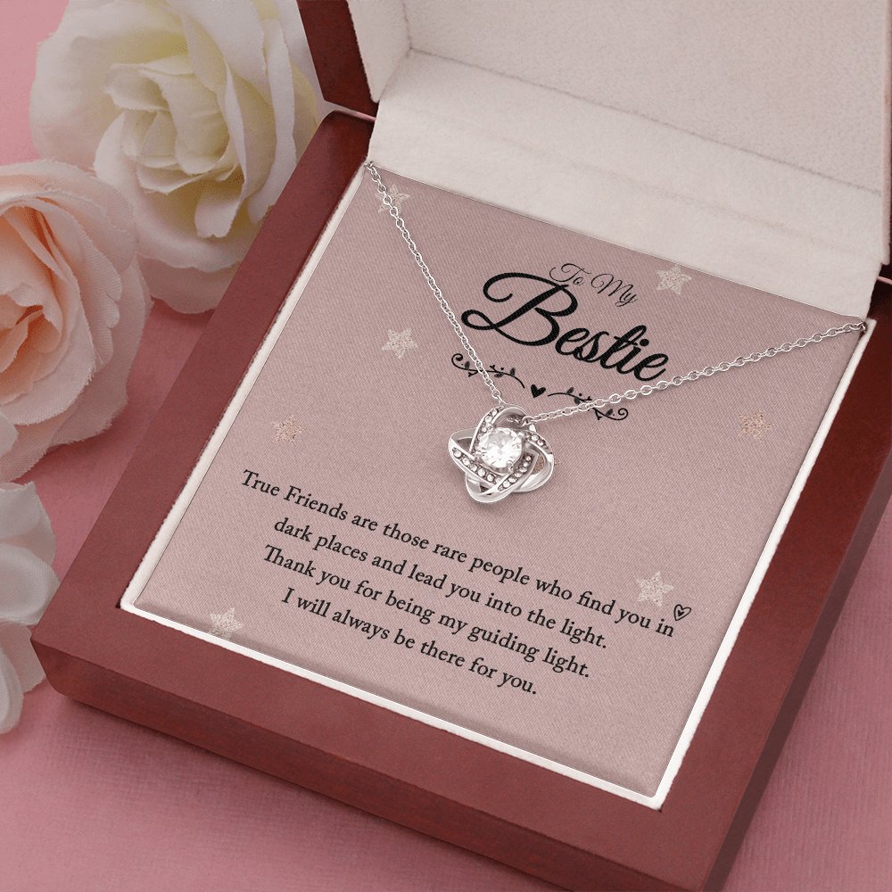 To My Bestie - True Friends - Love Knot Necklace - Celeste Jewel