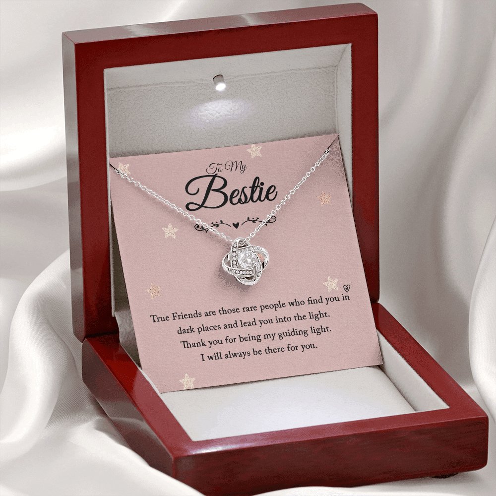 To My Bestie - True Friends - Love Knot Necklace - Celeste Jewel
