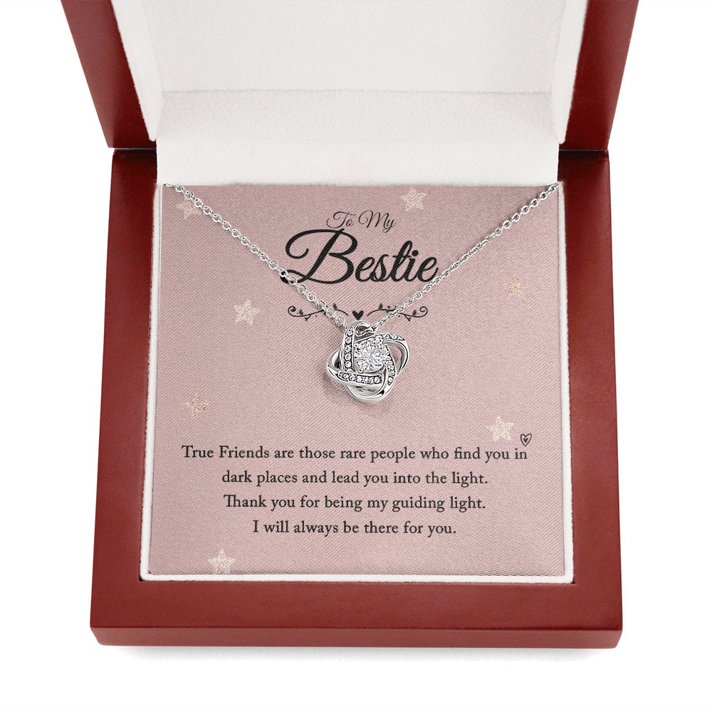 To My Bestie - True Friends - Love Knot Necklace - Celeste Jewel