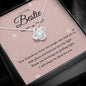 To My Bestie - True Friends - Love Knot Necklace - Celeste Jewel