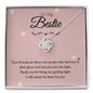 To My Bestie - True Friends - Love Knot Necklace - Celeste Jewel
