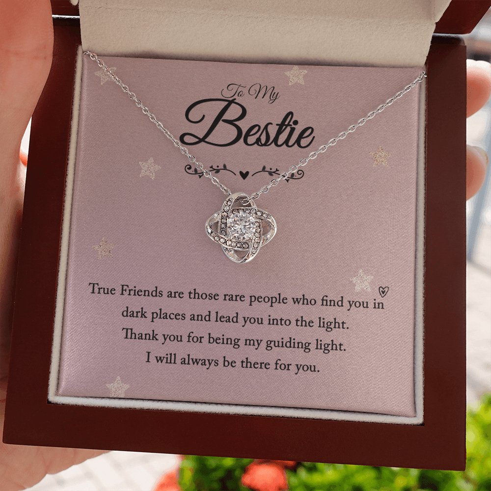To My Bestie - True Friends - Love Knot Necklace - Celeste Jewel