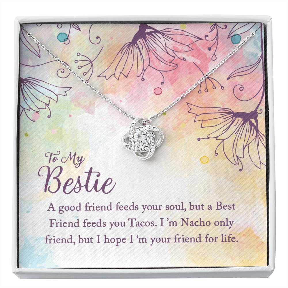 To My Bestie - Your Soul - Love Knot Necklace - Celeste Jewel