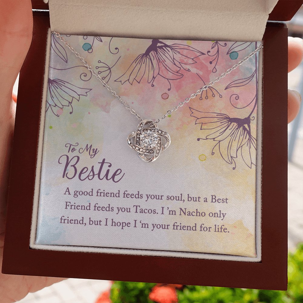 To My Bestie - Your Soul - Love Knot Necklace - Celeste Jewel