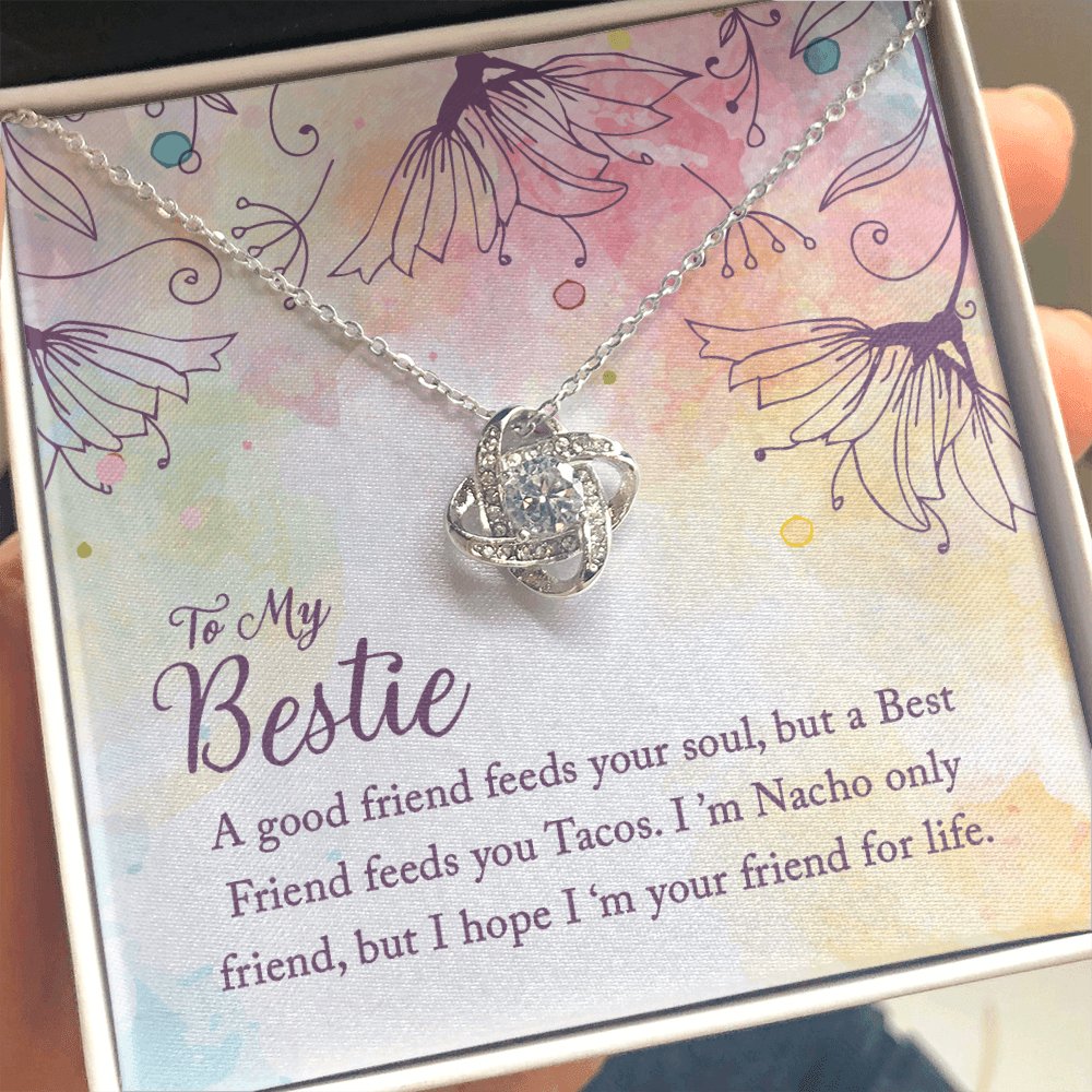 To My Bestie - Your Soul - Love Knot Necklace - Celeste Jewel