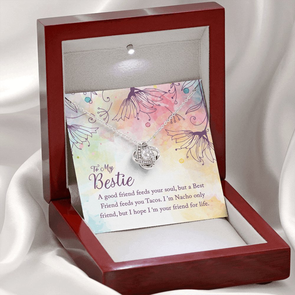 To My Bestie - Your Soul - Love Knot Necklace - Celeste Jewel