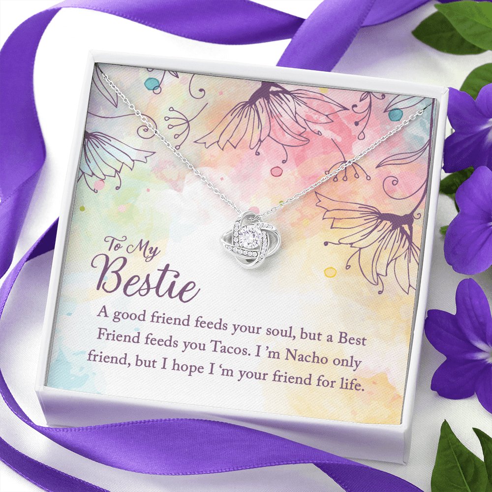 To My Bestie - Your Soul - Love Knot Necklace - Celeste Jewel