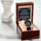 To My Bonus Dad - The Gift Of You - Men's Skeleton Watch - Celeste Jewel