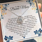 To My Bonus Mom - Blessed To Have You In My Life - Love Knot Necklace - Celeste Jewel