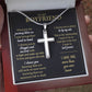 To My Boyfriend - More Than You Ever Know - Personalized Cross Necklace - Celeste Jewel