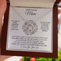 To My Caring Mum (From Son) - Your Little Boy - Love Knot Necklace - Celeste Jewel