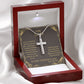 To My Dad - Happy Father's Day Gift From Son - Personalized Cross Necklace - Celeste Jewel
