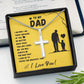 To My Dad - No Matter The Road - Personalized Cross Necklace - Celeste Jewel