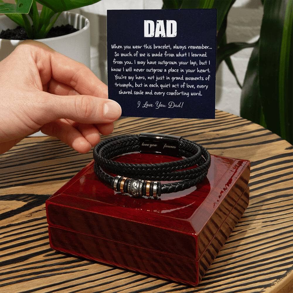 To My Dad - You're My Hero - Love You Forever Bracelet - Celeste Jewel
