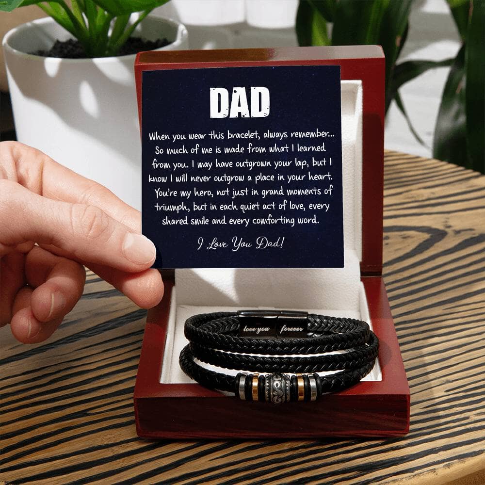 To My Dad - You're My Hero - Love You Forever Bracelet - Celeste Jewel