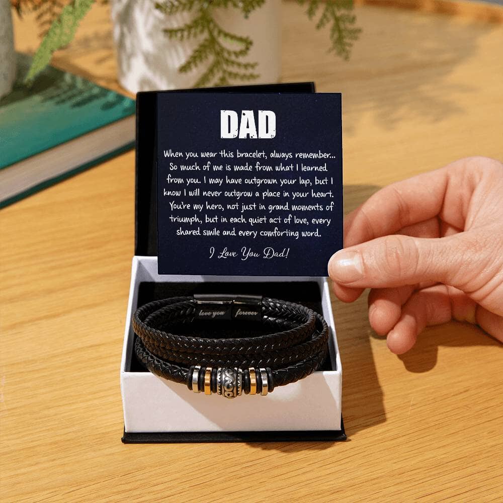 To My Dad - You're My Hero - Love You Forever Bracelet - Celeste Jewel