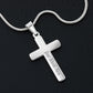To My Daddy - Gift For New Dad - Personalized Cross Necklace - Celeste Jewel