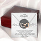 To My Daughter - Always Carry You In My Heart - Interlocking Hearts Necklace - Celeste Jewel