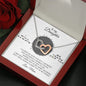 To My Daughter - Always Carry You In My Heart - Interlocking Hearts Necklace - Celeste Jewel