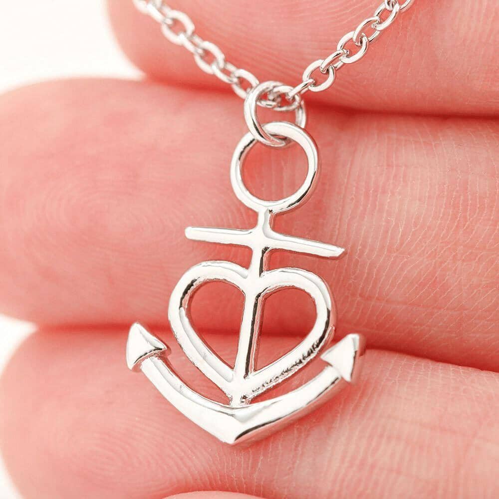 To My Daughter - Always Here For You - Anchor Necklace - Celeste Jewel