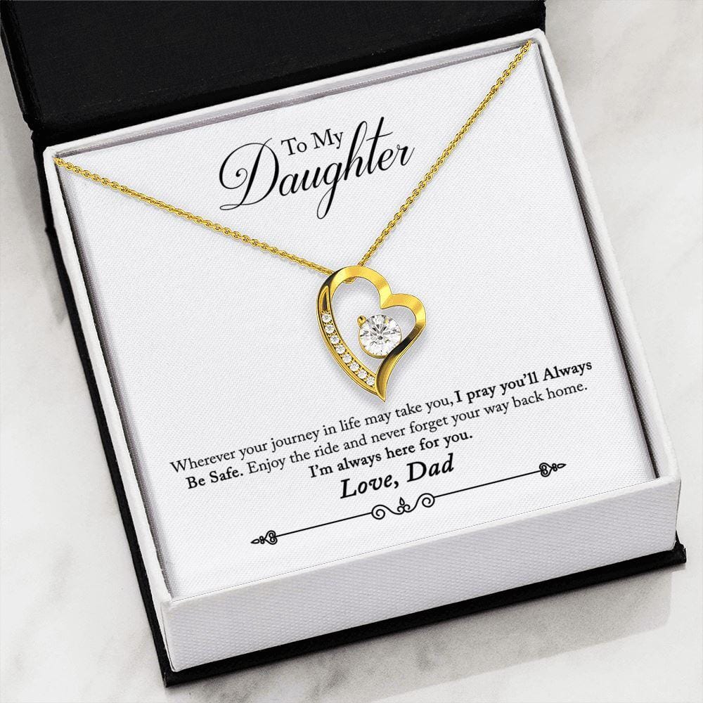 To My Daughter - Always Here For You - Eternal Love Necklace - Celeste Jewel