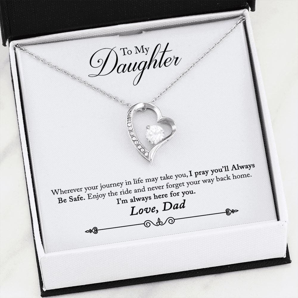 To My Daughter - Always Here For You - Eternal Love Necklace - Celeste Jewel