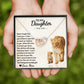 To My Daughter - Always My Baby Girl - Interlocking Hearts Necklace - Celeste Jewel