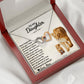 To My Daughter - Always My Baby Girl - Interlocking Hearts Necklace - Celeste Jewel