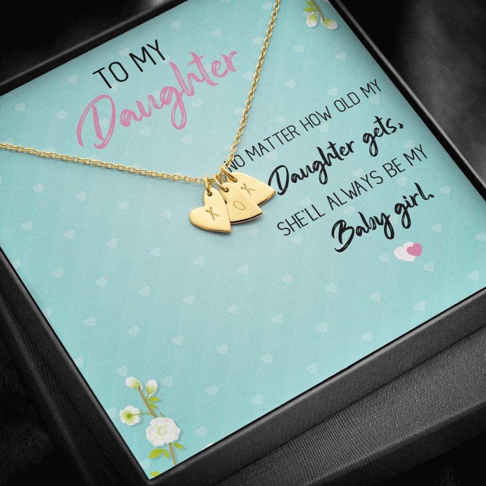 To My Daughter - Always My Baby Girl - Love &amp; Hugs Necklace - Celeste Jewel