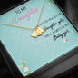 To My Daughter - Always My Baby Girl - Love & Hugs Necklace - Celeste Jewel